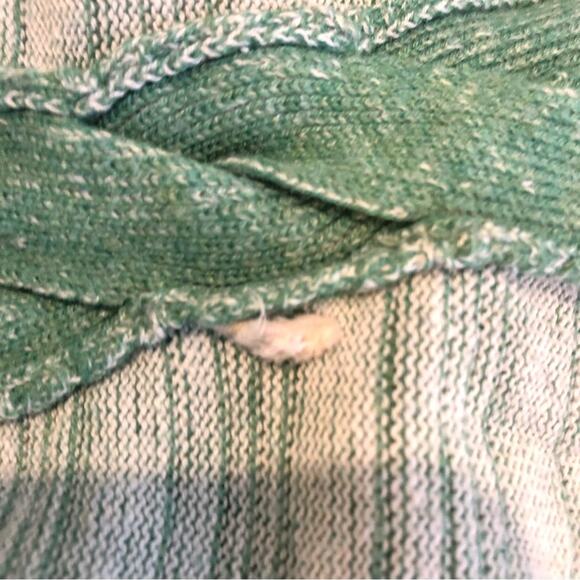 Soft Surroundings green and white striped tunic sweater size 3X - Picture 8 of 14